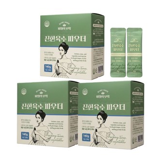 비밀의부엌 바로녹는 진한육수파우더 국산 분말 무침 볶음 마법가루, 3개, 140g