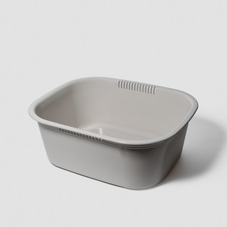 【台灣製24HR出貨】ins家居 實用設計 方形水盆 水盆 邊緣加寬 洗衣盆 洗臉盆 洗菜盆 盥洗盆 臉盆 泡腳盆, 1個, 方形8L(超取 最多2個)