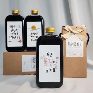 어린이집선생님 설날 추석 스승의날 라벨링 더치커피 선물세트, 3세트, 설날 250ml