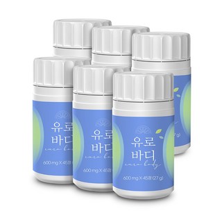 본사출고 유로바디 베르가못, 6개, 45정