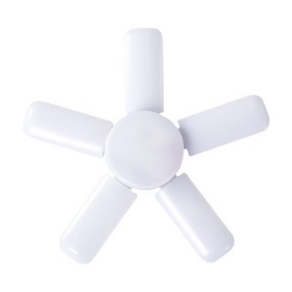 折疊LED燈 E27燈泡 大瓦數燈泡 工作燈 節能燈泡, 1個, 白光五葉【5+1】, 白色