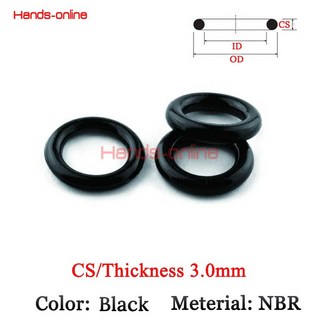 고무패킹 고무링 세트 두께/cs 3mm Id 2-108mm 검정색 NBR 니트릴 기계식 고무 링 가스켓 O 오일 씰 Orings, 41 ID 91mm, 1개