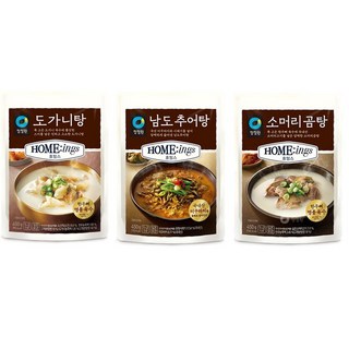 청정원 남도추어탕 450g 2개+청정원 소머리곰탕 450g 2개+청정원 도가니탕 450g 2개 총12개, 1세트