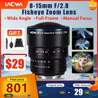 비너스 옵틱스 라오와 8-15mm F2.8 어안 줌 렌즈 광각 풀프레임 수동 초점 렌즈 소니 E 캐논 RF 니콘 Z L, 01 8-15mm F2.8, 02 L-마운트