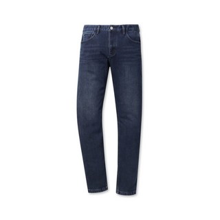 [코오롱] 브렌우드 네이비 스탠다드핏 기모 본딩 데님 (BRPDW24551NYX) 남성바지