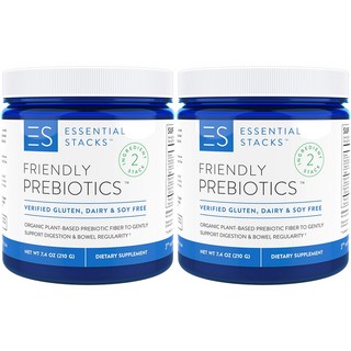 Essential Stacks 프리바이오틱 구아검가수분해물 구아검 구아콩 210g 2통 60일분, 2개