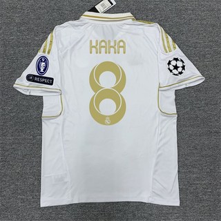 11-12 皇馬球衣 金邊短袖 主場7號 C羅 歐冠8號 卡卡 足球服 復古套裝 定制, 1個, 主場單上衣8號卡卡M