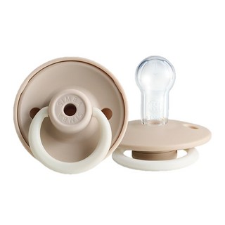 小獅王Simba 扭扭圓型安撫奶嘴, 全齡適用, 夜光型｜C102 鮮奶茶, 1個