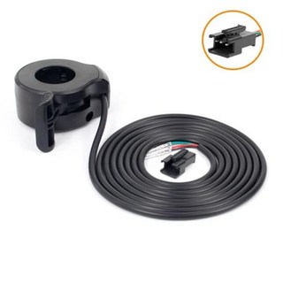 전기 자전거 엄지 스로틀 방수 3 핀 속도 제어 가속기 24V 36V 48V 60V 72V 부품 130X, 2) SM Plug 1pc, 1개