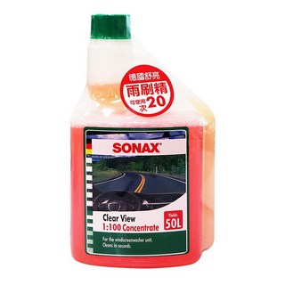 【德國SONAX】 高濃縮雨刷精 500ML 雨刷水 玻璃清潔劑 專利量杯設計, 1個