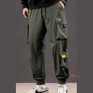 카고팬츠 남성 카키 캐주얼 기모 겨울 바지 남자 패션 조거 카고밴딩 허리 안감 데일리 스트릿 고무줄 밀리터리 편한ltm849