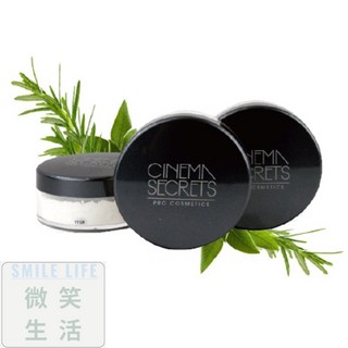 cinema secrets 好萊塢的秘密 透明蜜粉 礦物蜜粉，控油定妝，細緻毛孔，持久妝容, 珠光/銀白, 1個