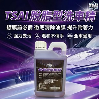 TSAI 小蔡的店 中性脫脂洗車精，快速去除漆面舊蠟、深層清潔、溫和不傷車漆, 1個