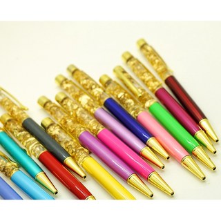 金箔筆 可替换筆芯 流沙筆 24H快速出貨, 粉色, 1個