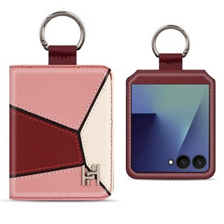 [갤럭시 제트플립 가죽 지갑 케이스 이미지]