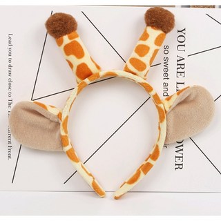 銅板屋 長頸鹿髮箍 可愛動物造型 聖誕節派對頭飾 化妝舞會表演道具 萌系COS拍照髮飾, 1個, 1個