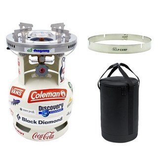 동성해바라기 1005 버너 링가드 바람막이 전용가방 3kg 가스통 세트, 3KG(수입산)+1005버너+링가드+랜덤스티커, 1세트, 혼합색상