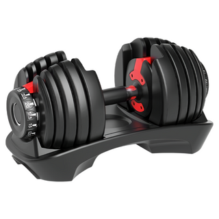 智慧啞鈴 52.5/90磅 15種可調式重量 23/41KG 啞鈴槓鈴組 重力設備, 1個, 52.5磅