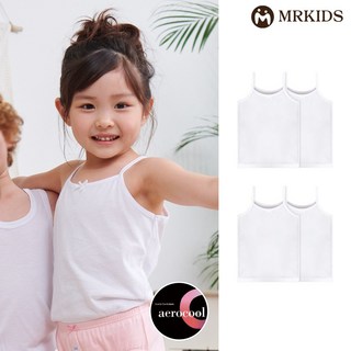 [흡습속건]에어로쿨 아동 여아 런닝 끈런닝 4종세트