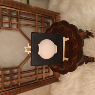 [블루밍글로우]미니 달항아리 석고 방향제 액자 10cm 원목 이젤 포함 인테리어 소품, 잉글리쉬페어프리지아(조말론타입)