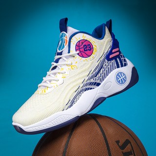 飛織透氣軟底男款運動鞋 - 防滑耐磨厚底戶外籃球鞋