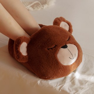 으노상점 발찜질양말 발찜질기 핫팩 풋워머 덧신, 귀여운 곰, 1개입, 1개