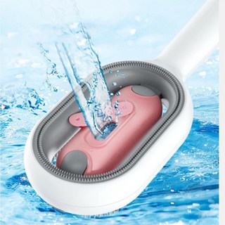 물티슈브러쉬 털제거브러시 펫브러쉬 촉촉브러쉬 물탱크내장 물티슈 브러쉬, 핑크(장모용), 1개