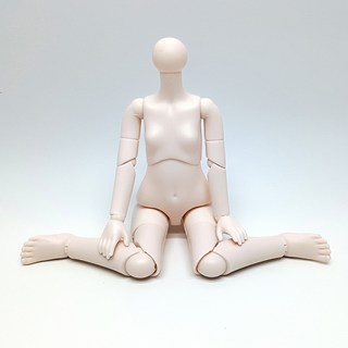 30公分 BJD 娃娃配件 6分多關節白肌素體 PVC身體玩偶, 1個, 白肌,30釐米