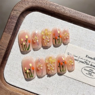 純手工美甲穿戴甲 指甲貼片 BNP379, 1個, BNP379中方-M碼-長約2公分