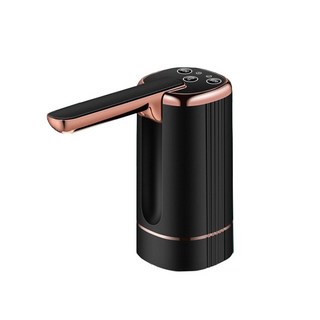 抽水器 【露營中毒本鋪】 可定量折疊式抽水器 桶裝水抽水器 抽水機 桶裝水 吸水器 飲水器 摺疊式抽水器, 黑金, 1個, 4.5-18.9L