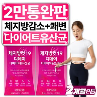 헬씨루틴 체지방컷 19 디데이 다이어트 유산균, 2개, 120정