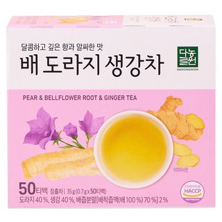 다농원 배도라지 생강차 50T, 1개, 50개입, 0.7g
