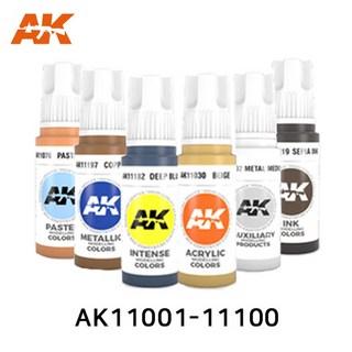 AK 3세대 아크릴도료 (11001-11100번) 17ml 낱색 100색, 11075 Violet Red, 1개