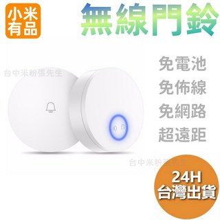 小米有品 領普 linptech 智能無線門鈴 電鈴 無線開關 簡單安裝 台灣現貨, 1個