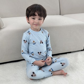 ECLL 따숨 아동 발열 내복 피치 기모 상하 세트