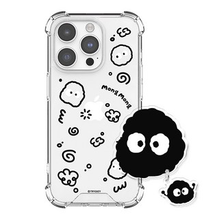 몽몽 두들 젤하드 갤럭시 아이폰 휴대폰 케이스+아크릴톡 세트