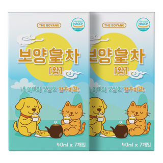 더보양 보양황차 강아지 고양이 마시는 보약 천연 영양제, 황태, 40ml, 14개