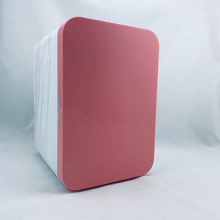 兩用款車用8L大容量迷你小冰箱 冷暖兩用小型冰櫃 保溫冷藏迷你小冰箱宿舍, 玫瑰粉, 1個
