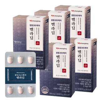 광동 365케어 멜라딥 식물성 멜라토닌 2mg 식약청 HACCP 인증, 5개, 30정