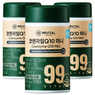99바이탈 코큐텐 코엔자임Q10 미니, 3개, 90정