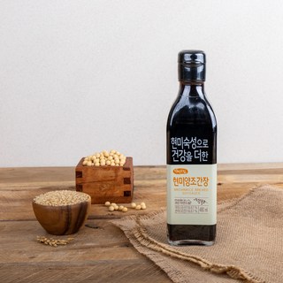자연드림 현미 양조간장, 1개, 480ml