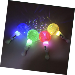 미러볼응원봉 LED 조명 아이돌 콘서트 파티 생일 이벤트용 유니크한 디자인, 1개, LED응원봉(미러볼)