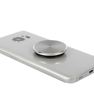 디오랩 메탈 마그네틱 휴대폰 엣지 스마트톡, 샤인 실버, 1개
