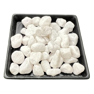 白色鵝卵石 3分 1-1.5公分 20公斤裝 造景裝飾石 美化盆栽 花園步道 提升空間質感, 20kg, 1組