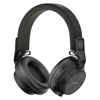 아이리버 폴딩 무선 블루투스 5.3 헤드폰, 블랙, IBH-L801