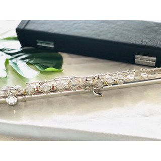 老羊樂器店 鍍銀長笛 16孔/閉孔兩用 C調 初學長笛 E鍵曲列, 1個