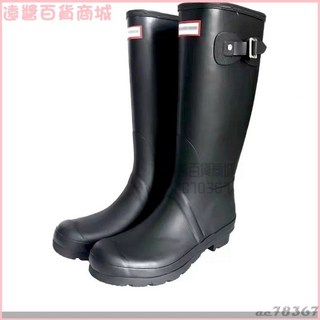 hunter紅色高筒雨靴女 網美戶外防水長筒騎士靴 防滑雨鞋