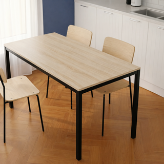 비셀리움 모던테이블 사각 식탁테이블 2인 다이닝 테이블 1인용 2인용 3인용 4인용 6인용 블랙프레임 식탁 600 800 1000 1200 1400, 네추럴