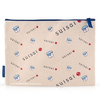 수이사이 캔버스 파우치 가방 블루