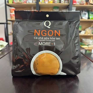 Q牌 越南咖啡進口速溶咖啡粉 加濃加量 網紅推薦 冷飲熱飲皆宜 臺灣出貨, 1個, 1200克60條大黑咖啡   1包